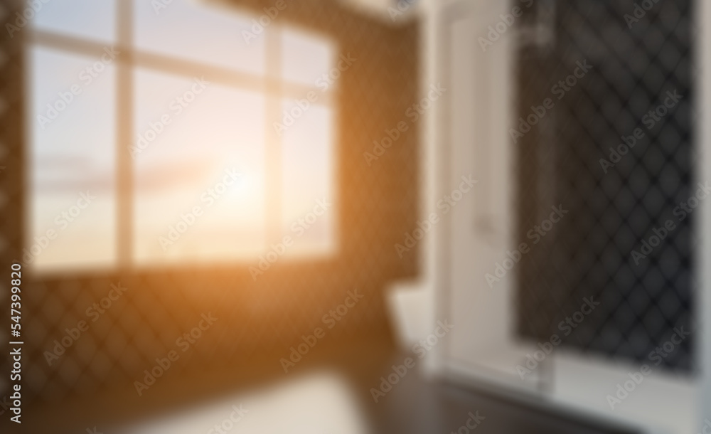 Modern bathroom including bath and sink. 3D rendering.. Sunset.. Abstract blur phototography. Modern bathroom including bath and sink. 3D rendering.. Sunset.. Abstract blur phototography.