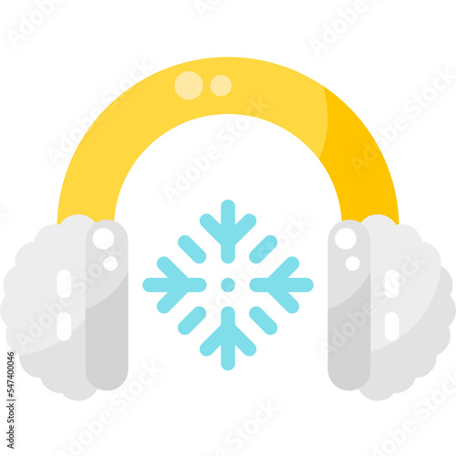 Earmuffs flat icon