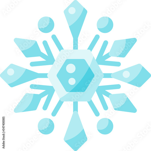 Snowflake flat icon