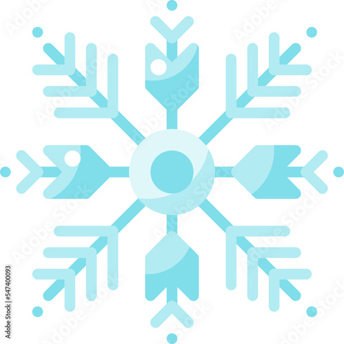 Snowflake flat icon