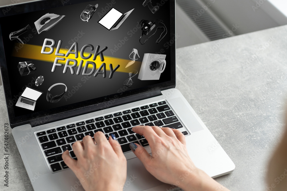 Black Friday Discount Half Price Promotion Concept Black Friday Discount Half Price Promotion Concept