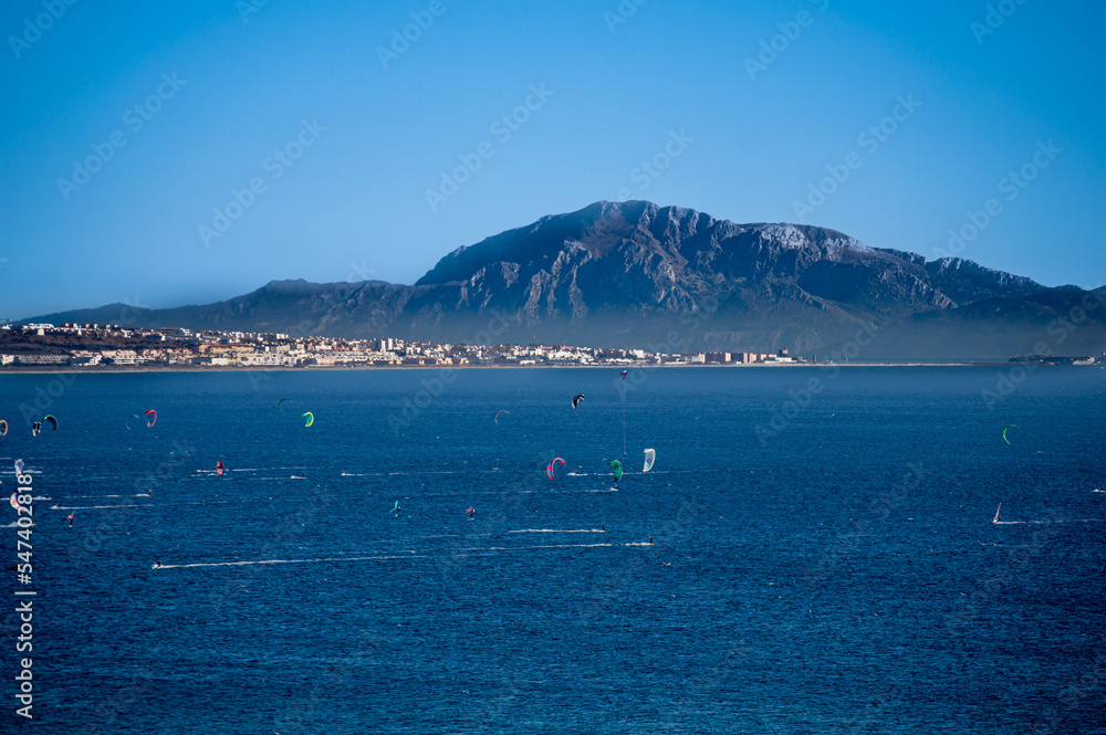 Landscape of Valdevaqueros beach, Gibraltar Strait, Spain