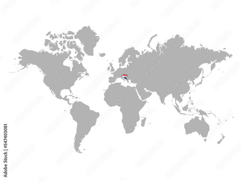 クロアチアの地図