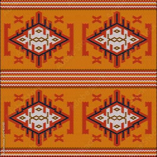 Ornament  is made in bright, juicy, perfectly matching colors. Ornament, mosaic, ethnic, folk pattern.