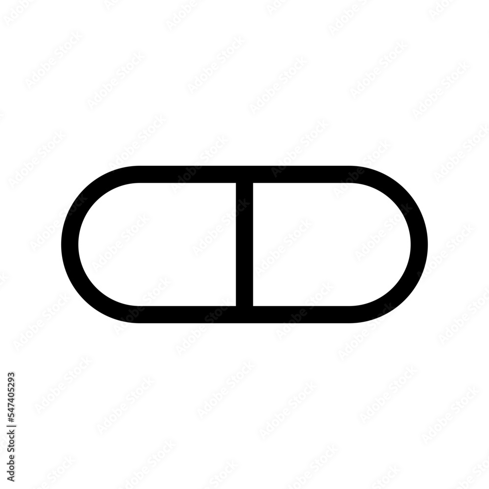 Pill Icon Vector Symbol Design Illustration