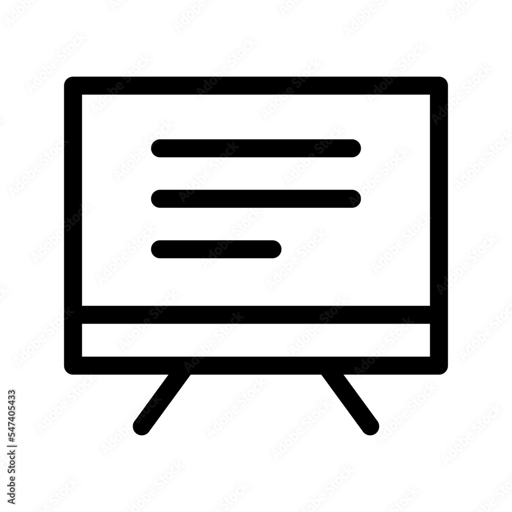 Whiteboard Icon Vector Symbol Design Illustration Whiteboard Icon Vector Symbol Design Illustration