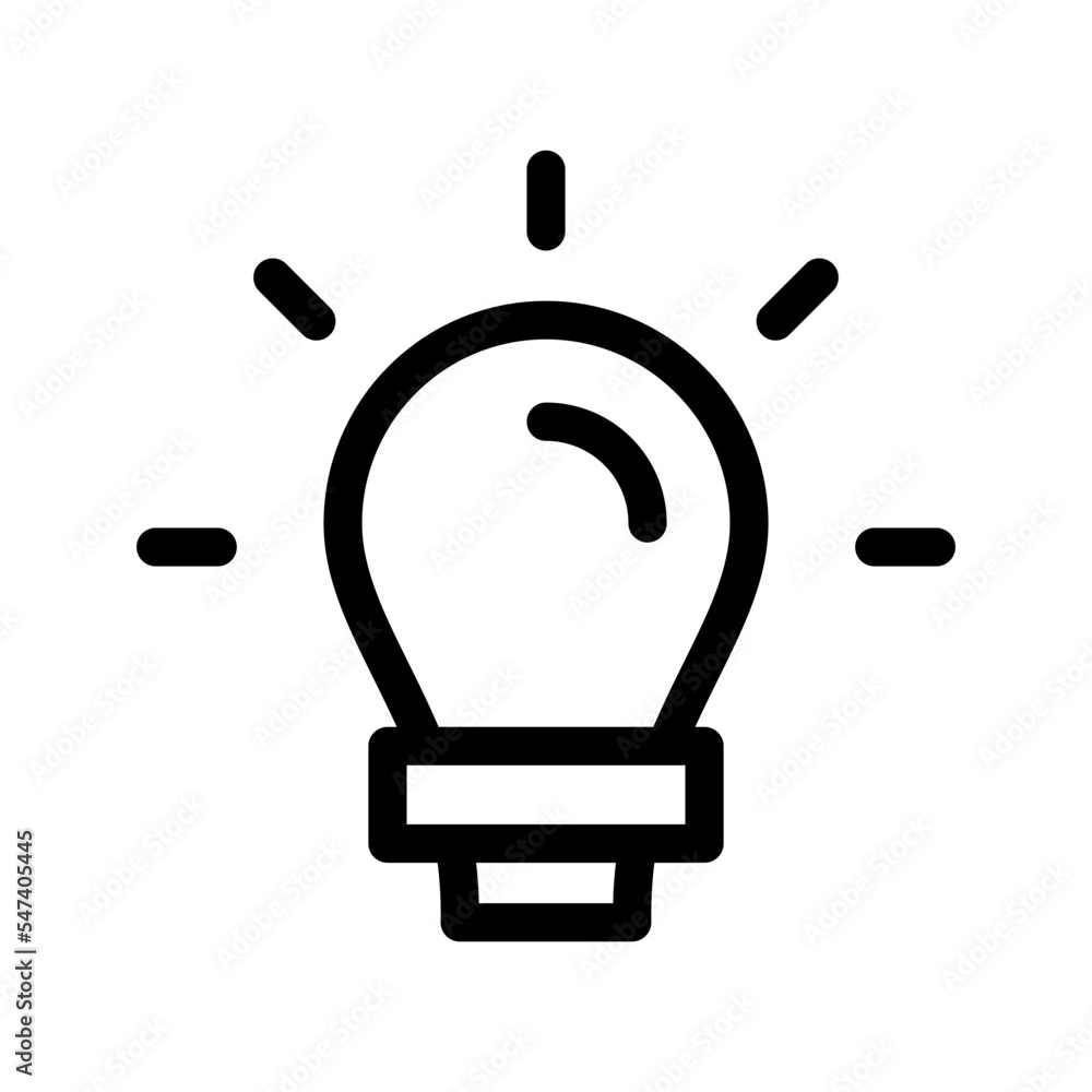 Light Bulb Icon Vector Symbol Design Illustration Light Bulb Icon Vector Symbol Design Illustration