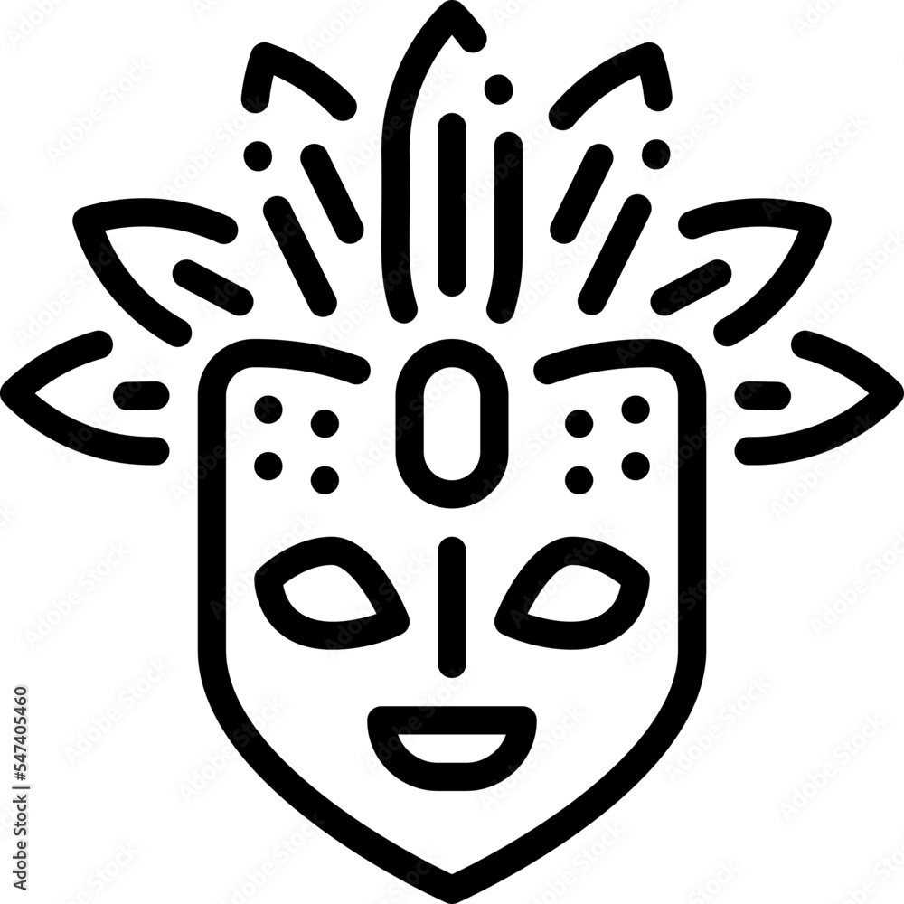 Mask line icon