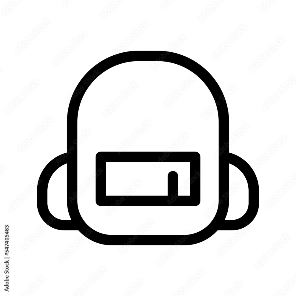 Backpack Icon Vector Symbol Design Illustration Backpack Icon Vector Symbol Design Illustration