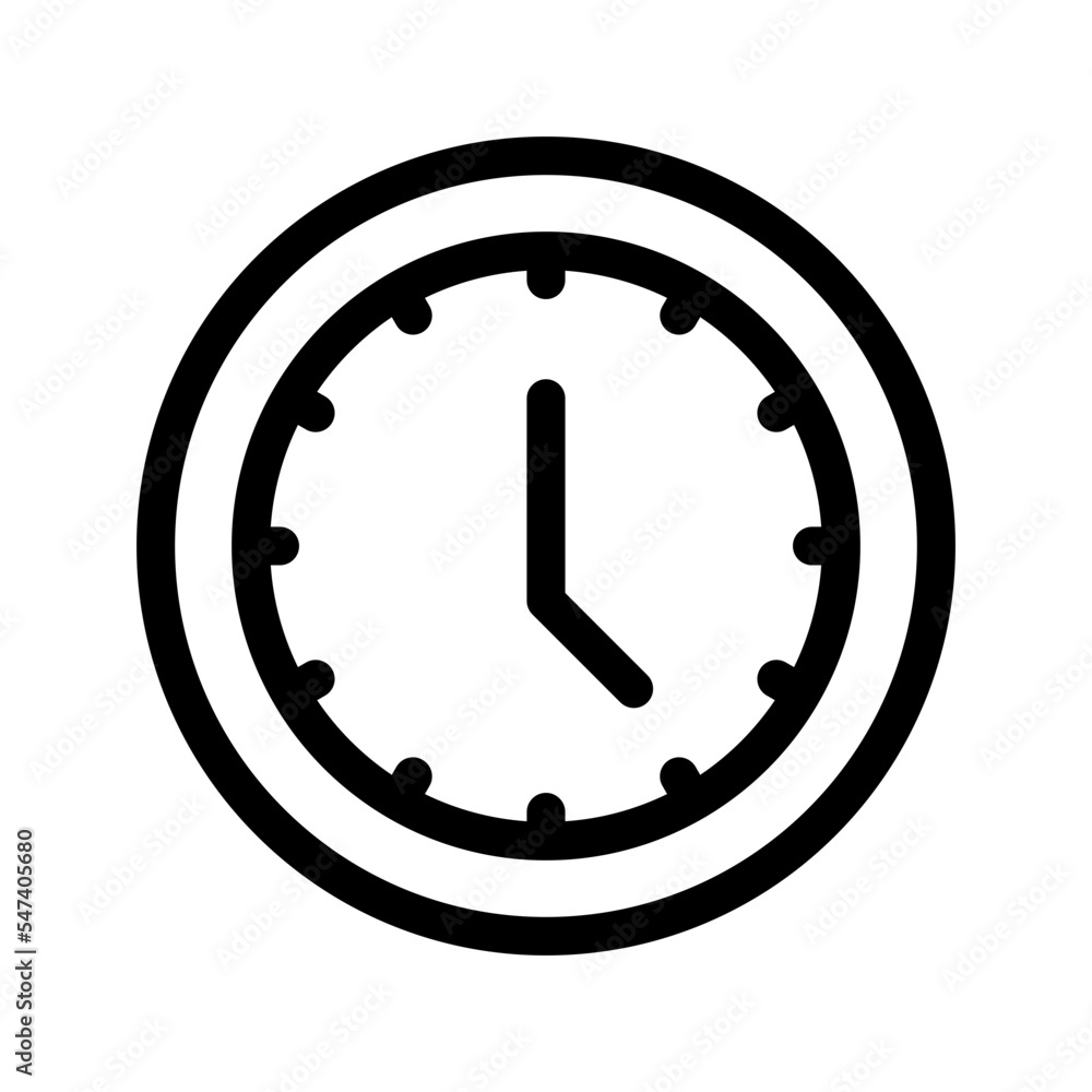 Clock Icon Vector Symbol Design Illustration Clock Icon Vector Symbol Design Illustration