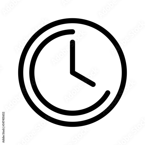 Clock Icon Vector Symbol Design Illustration