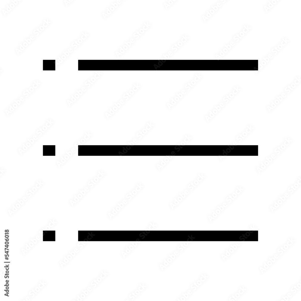 List Icon Vector Symbol Design Illustration List Icon Vector Symbol Design Illustration