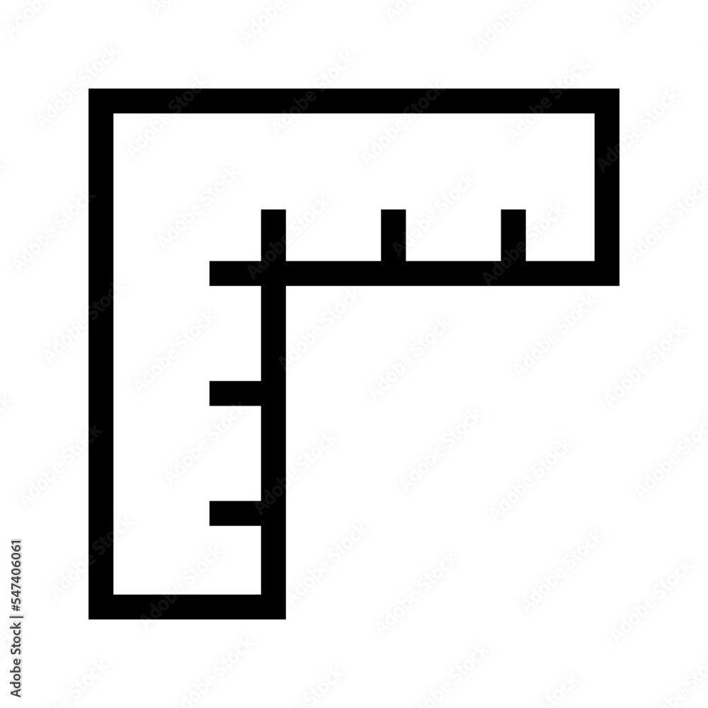 Ruler Icon Vector Symbol Design Illustration Ruler Icon Vector Symbol Design Illustration