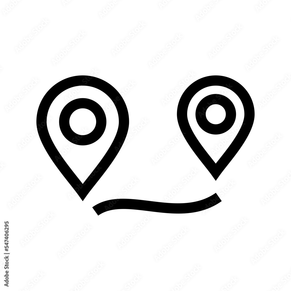 Route Icon Vector Symbol Design Illustration Route Icon Vector Symbol Design Illustration