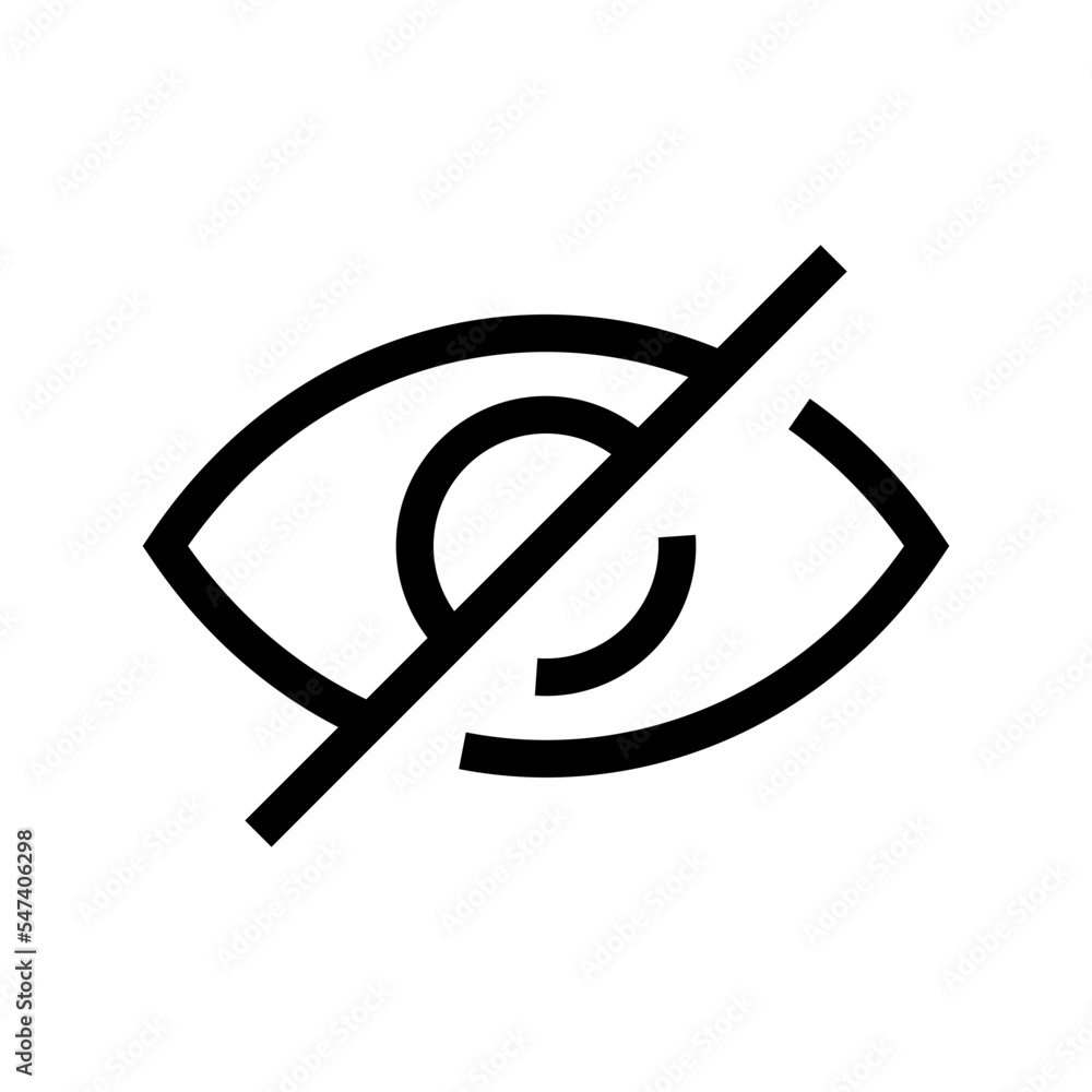 Hidden Icon Vector Symbol Design Illustration Hidden Icon Vector Symbol Design Illustration