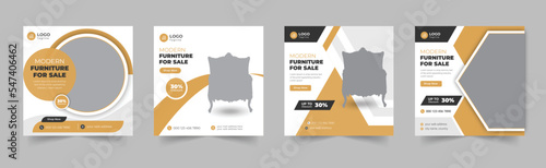 Furniture social media post, social media post banner, sale promotion post, interior banner for social media post, 