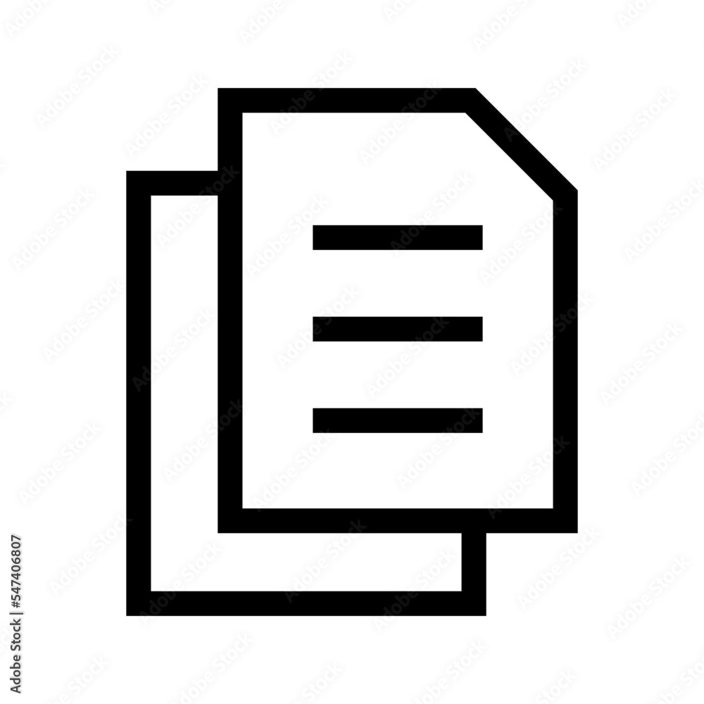 Copy Icon Vector Symbol Design Illustration Copy Icon Vector Symbol Design Illustration