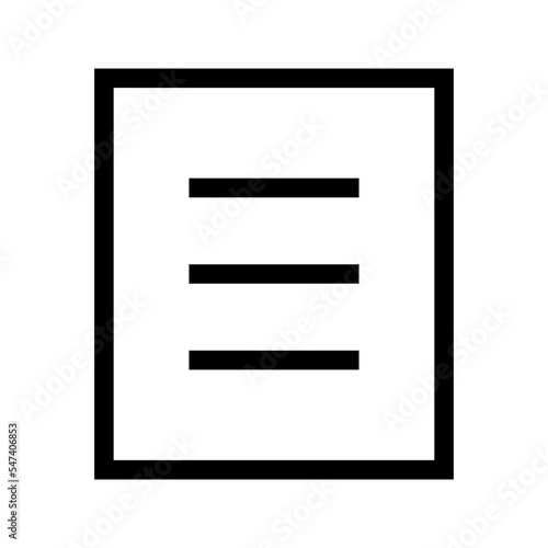 Text Icon Vector Symbol Design Illustration