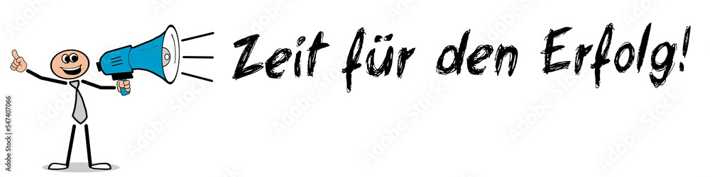 Naklejka premium Zeit für den Erfolg!