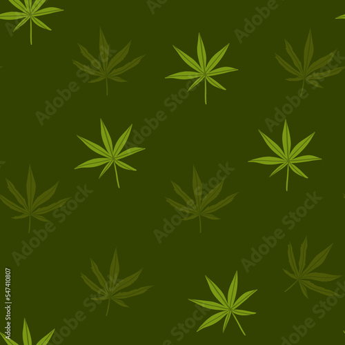 Hand drawn vector abstract graphic clipart illustration of Medical Marijuana,smoking accessories.Hemp and joint for smoking.Cannabis and weed legalization concept design.Trendy seamless pattern design
