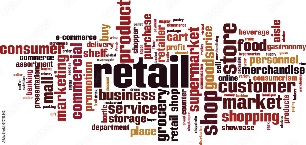 Retail word cloud Retail word cloud