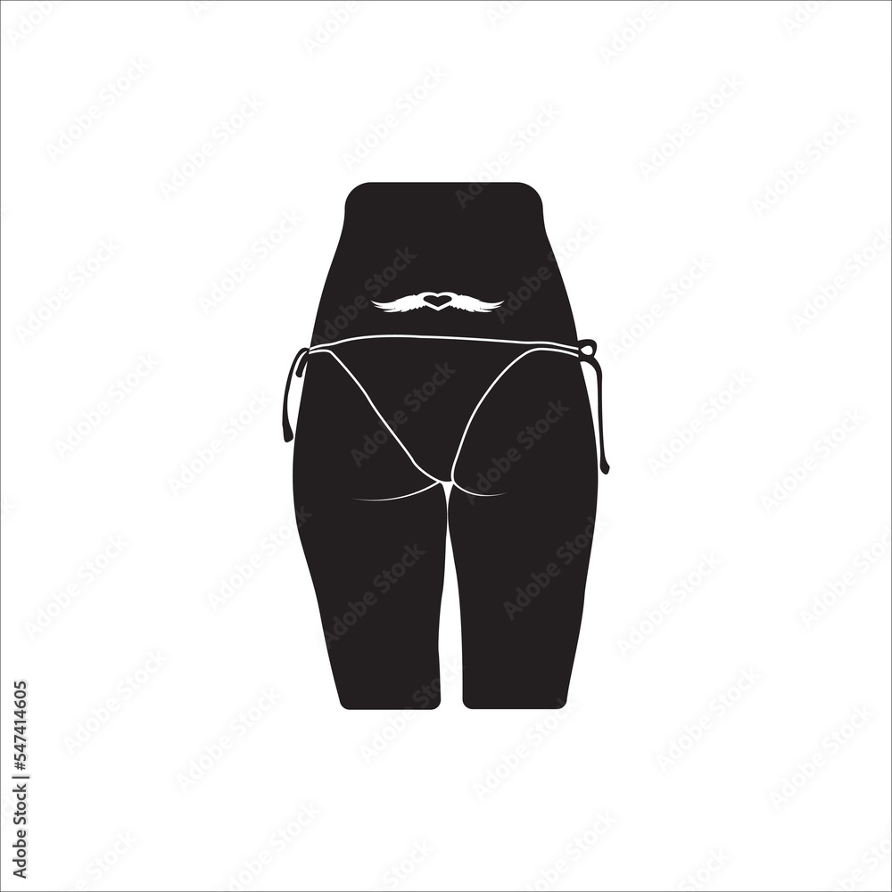 Fototapeta premium Weight loss slim female figure icon