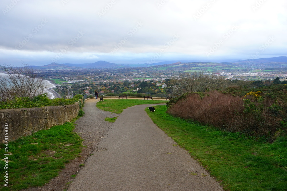 Killiney Hill Viewpoint in Dalkey , Ireland