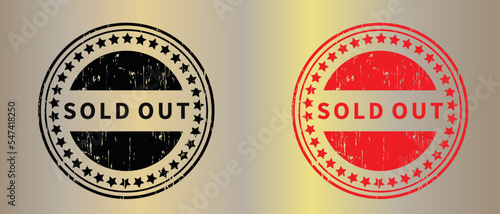 Sold Out rubber stamp, grunge, stamp