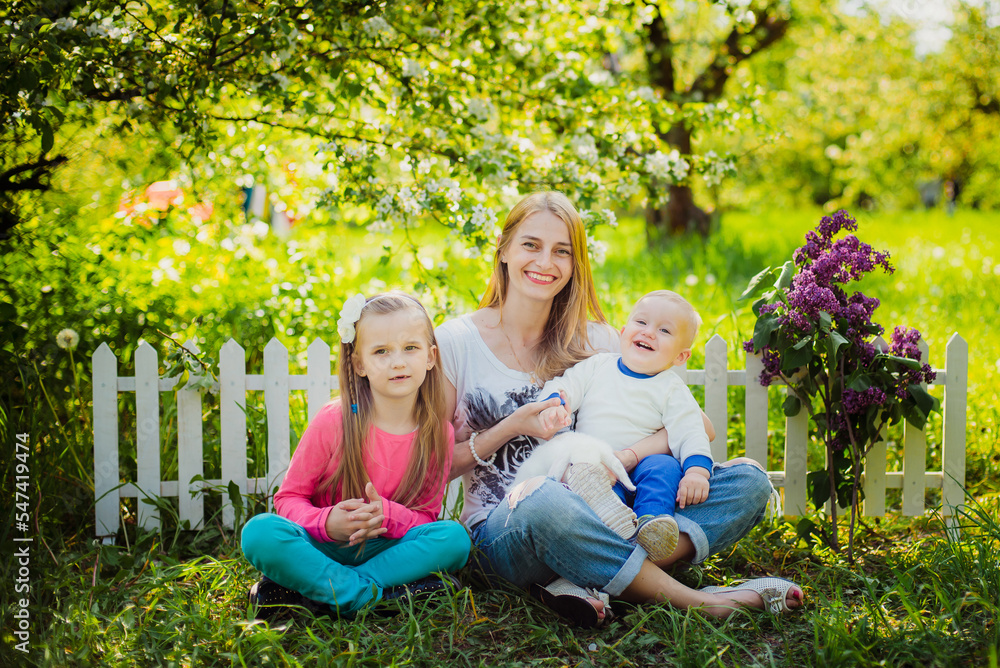 Fototapeta premium grandmother and granddaughter