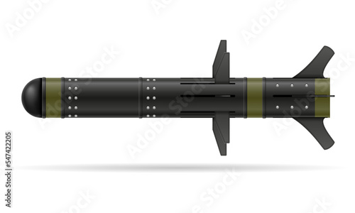 Valokuva hand portable missile system vector illustration