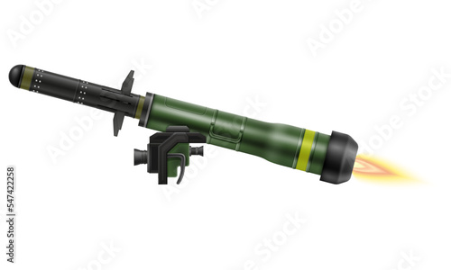 hand portable missile system vector illustration