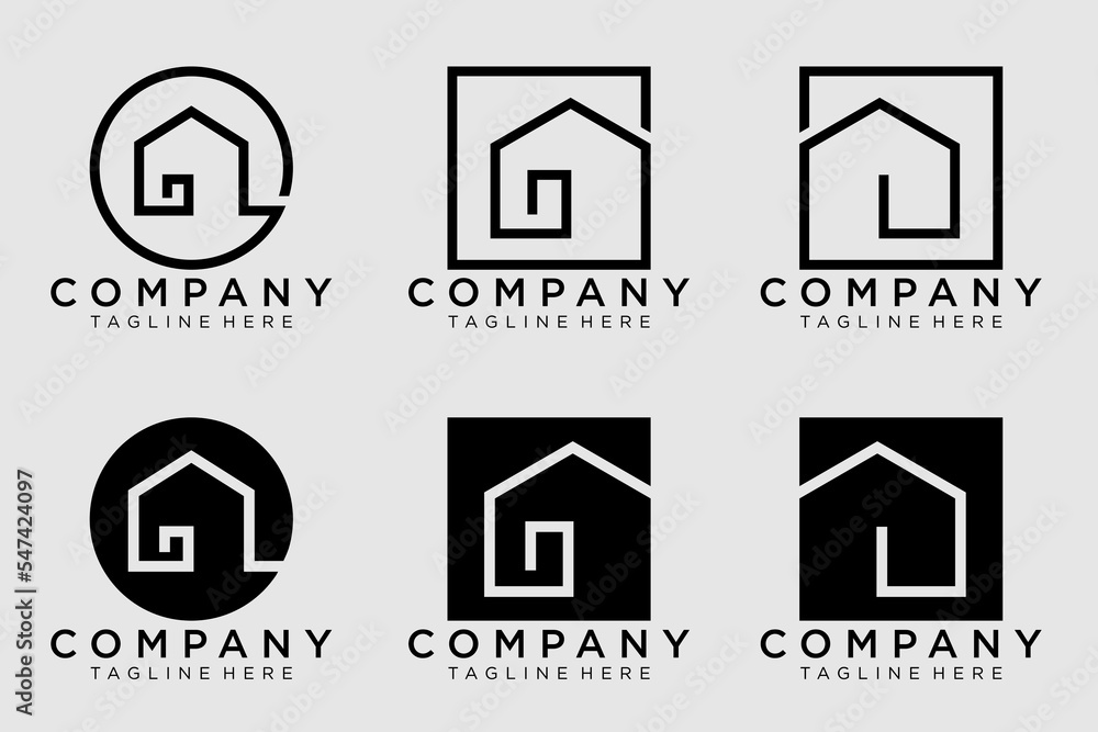Creative Real Estate Logo Design. House Logo Design. Real Estate Vector Icon Creative Real Estate Logo Design. House Logo Design. Real Estate Vector Icon