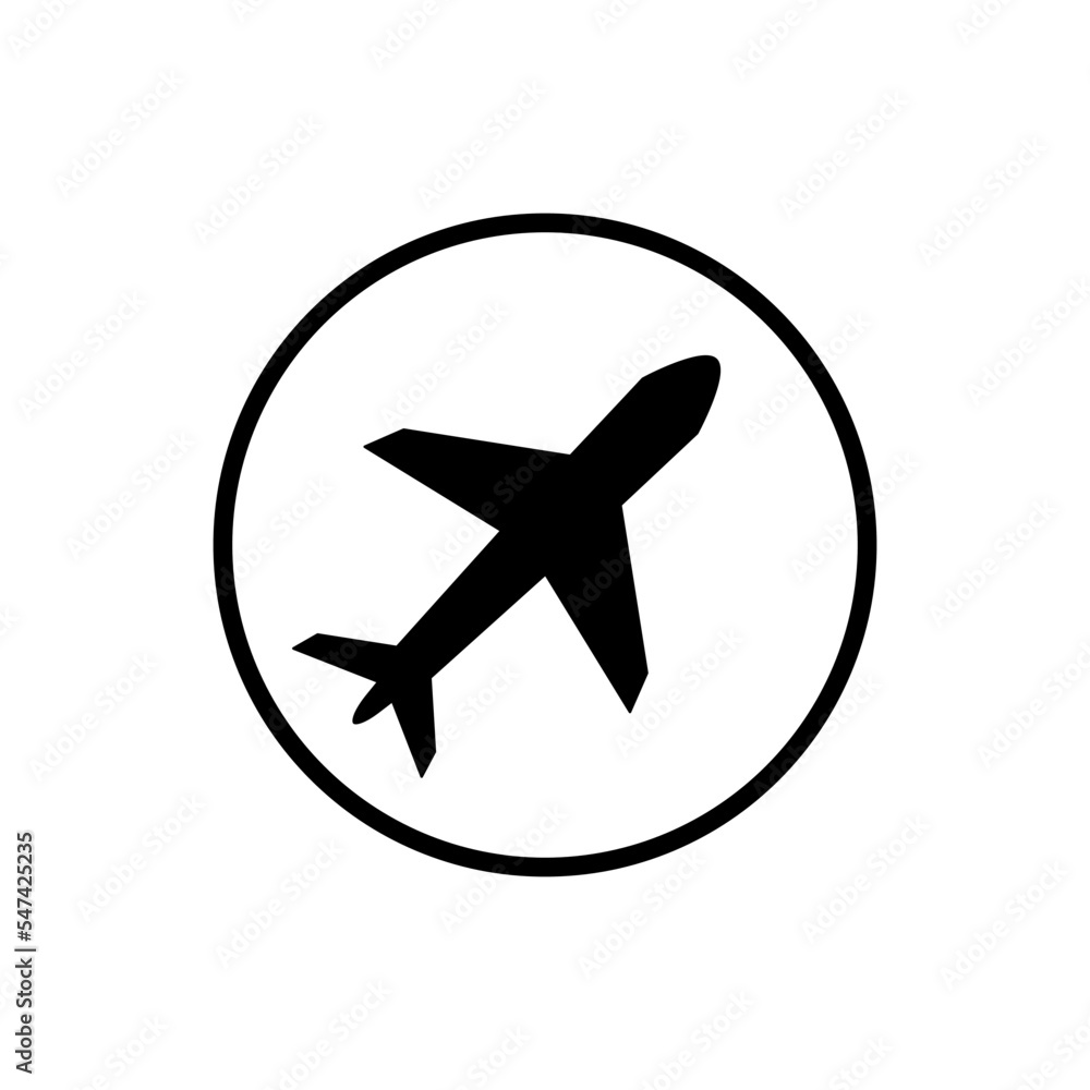 Airplane icon vector logo design template Airplane icon vector logo design template