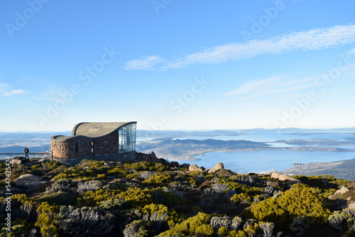 The lookout at Mt Wellington, Hobart