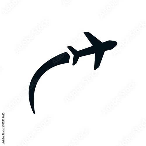 Airplane icon vector logo design template