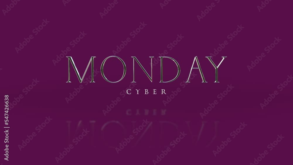 Elegance Cyber Monday text on purple gradient, motion abstract business, modern, promo and holidays style background Elegance Cyber Monday text on purple gradient, motion abstract business, modern, promo and holidays style background