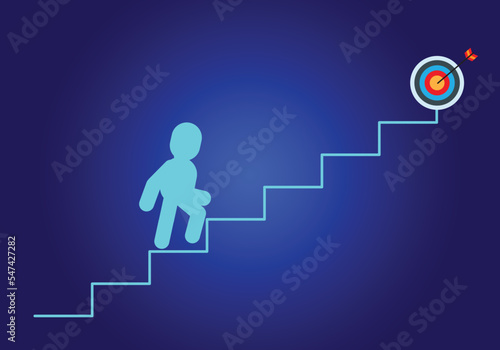 Personnel analysis concept in human resources: helping to drive the success of the set goals. Vector