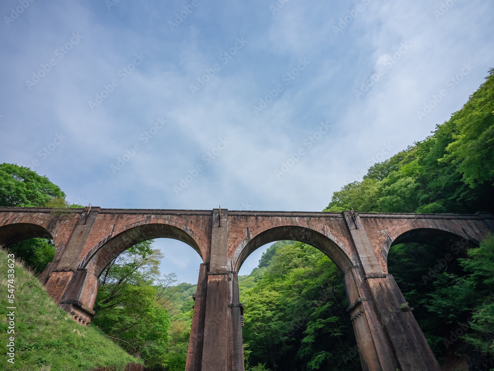 レンガ造りのアーチ橋 レンガ造りのアーチ橋