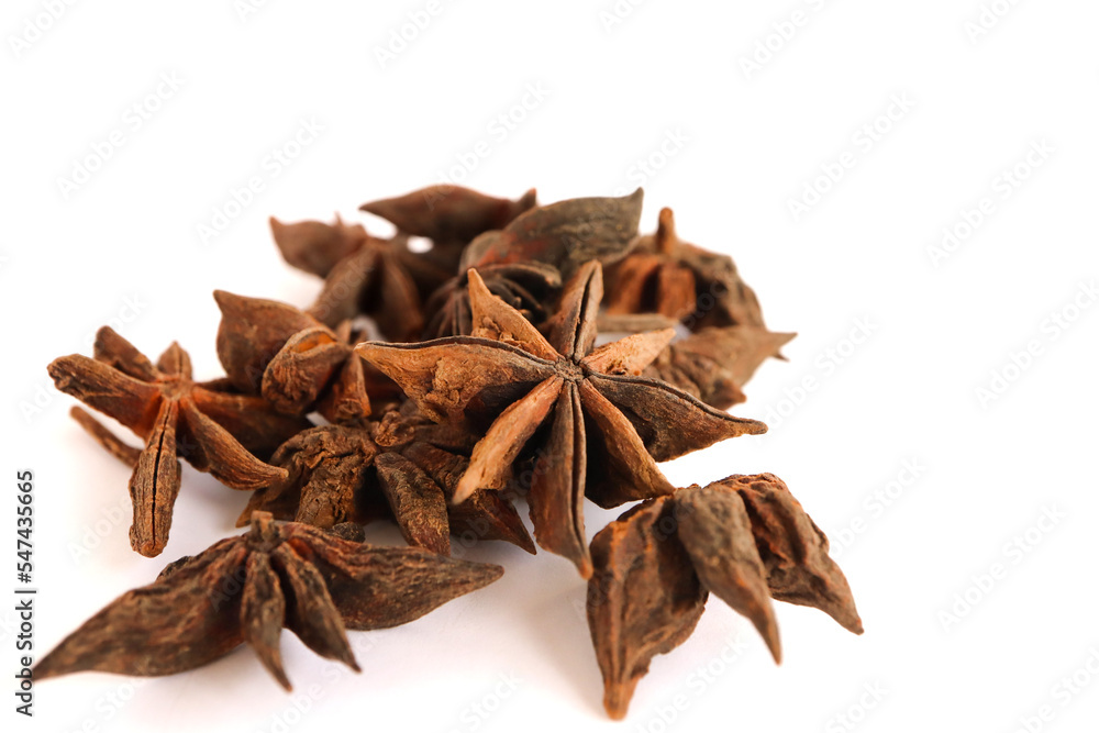 star anise isolated on white background star anise isolated on white background