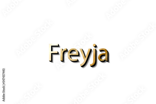 FREYJA 3D NAME 