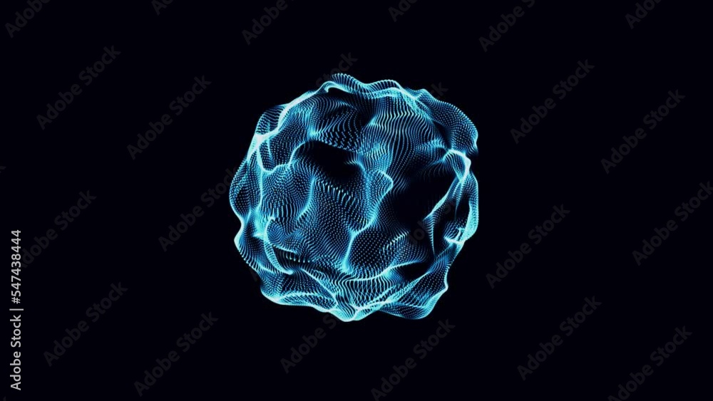 Abstract blue energy effect on a black background. Abstract blue energy effect on a black background.