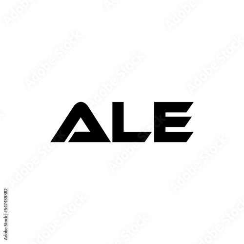 ALE letter logo design with white background in illustrator, vector logo modern alphabet font overlap style. calligraphy designs for logo, Poster, Invitation, etc.