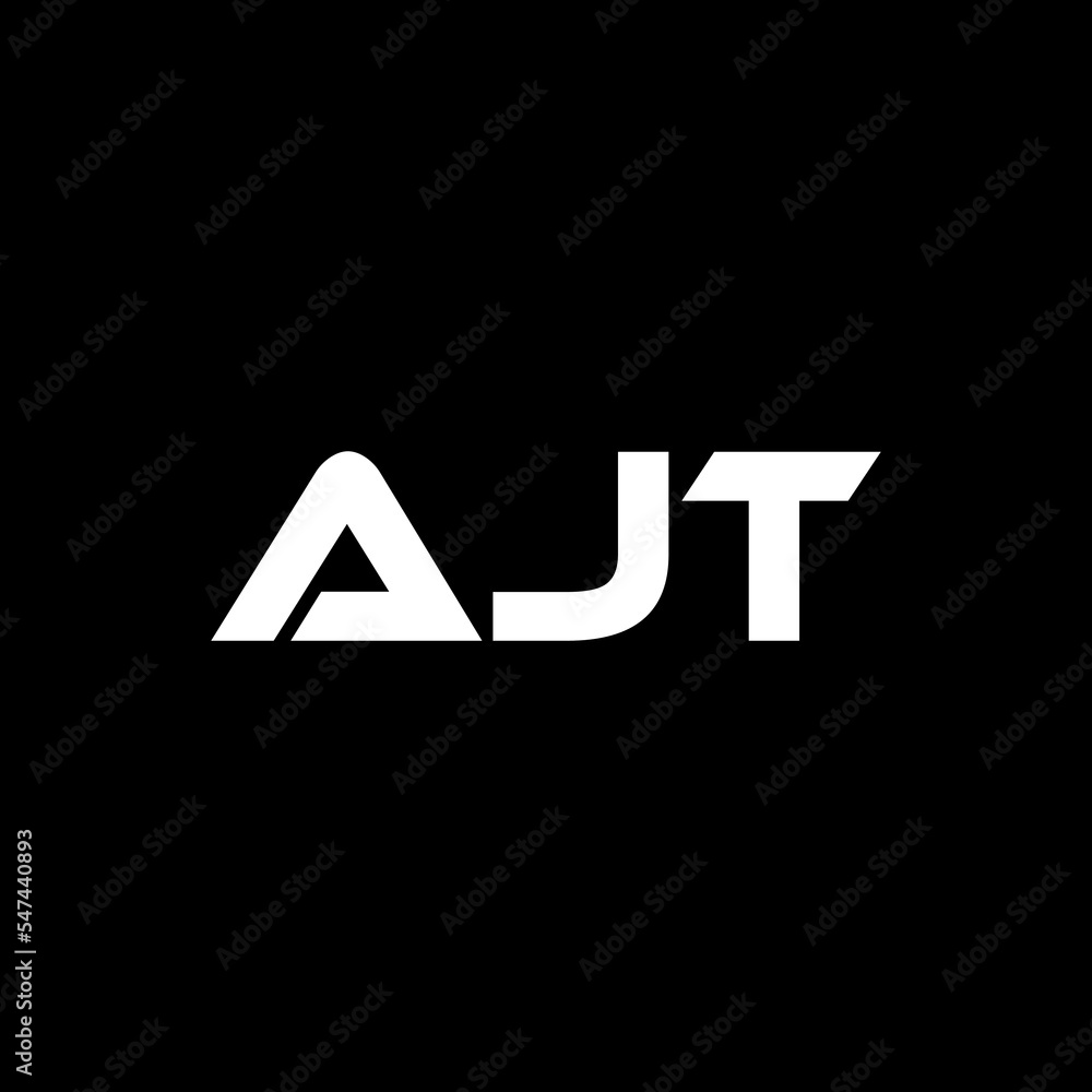 AJT letter logo design with black background in illustrator, vector logo modern alphabet font overlap style. calligraphy designs for logo, Poster, Invitation, etc. AJT letter logo design with black background in illustrator, vector logo modern alphabet font overlap style. calligraphy designs for logo, Poster, Invitation, etc.