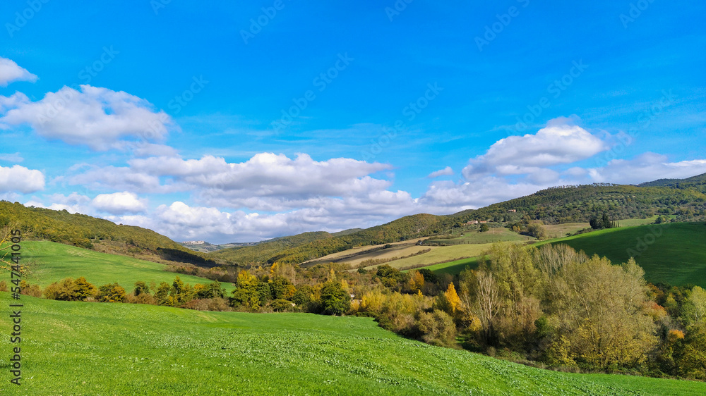 Naklejka premium colori e natura della Toscana Senese