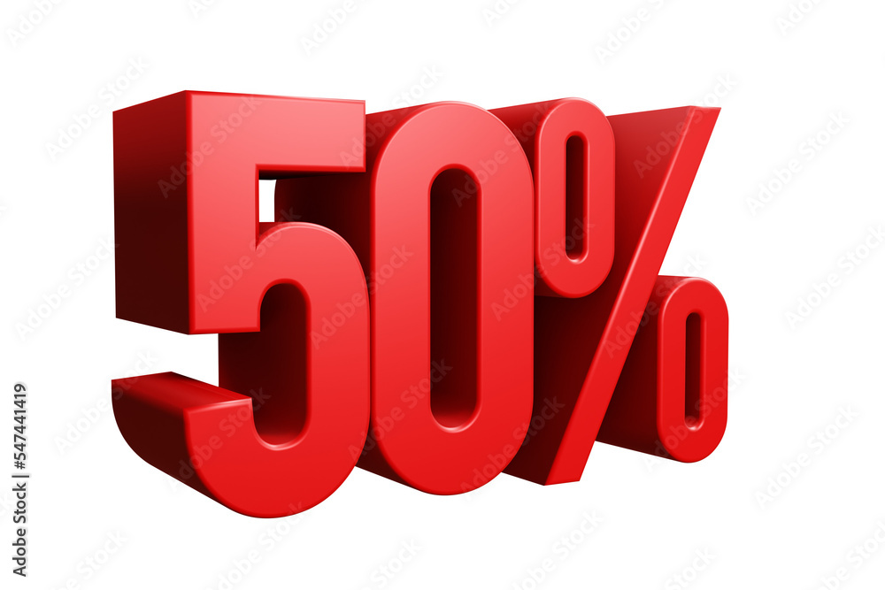 3d render of a red discount symbol on white background 3d render of a red discount symbol on white background
