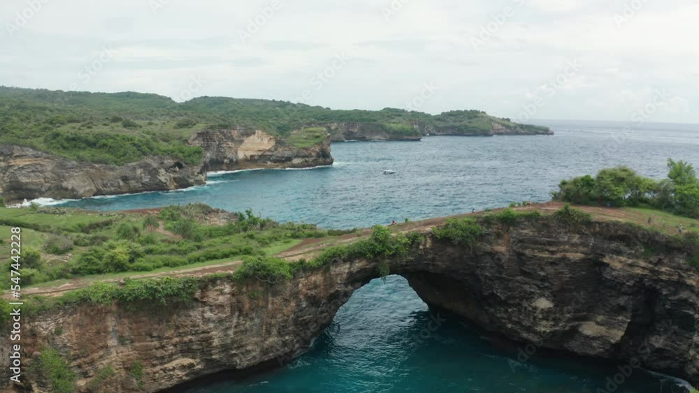 Panoramic view of Penida Island with Broken Beach, Indonesia Panoramic view of Penida Island with Broken Beach, Indonesia