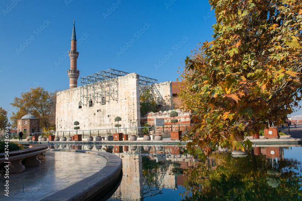 Hacibayram Mosque in autumn - Ankara, Turkey
