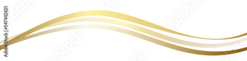Gold Welle Wellen Band Banner