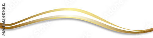 Welle Gold Wellen Band Banner