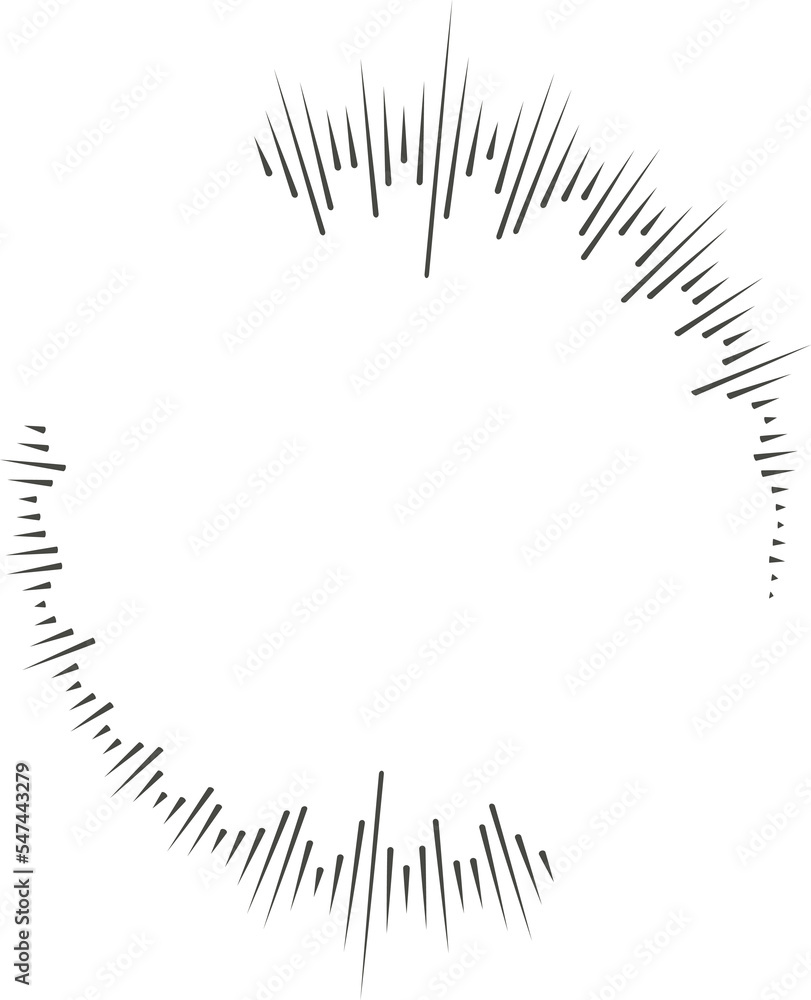 Circle audio wave. Circular music sound equalizer. Abstract radial radio and voice volume symbol.
Circle audio wave. Circular music sound equalizer. Abstract radial radio and voice volume symbol.